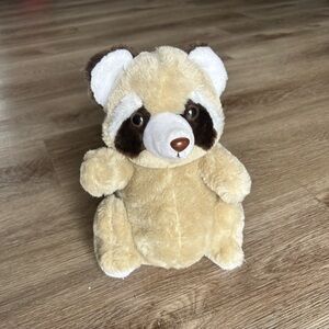 Vintage 1980 Daekor Potbellied Raccoon Stuffed Animal Plush Hudson Trading 10"